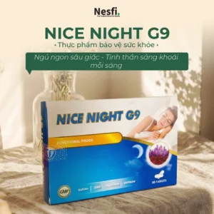 TPBVSK NICE NIGHT G9 H/30V Hỗ trợ An thần, giấc ngủ sâu, stress
