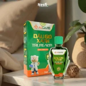 Dầu gió xanh Trung Sơn chai 24ml (Hỗ trợ giảm cảm cúm, nhức đầu, say tàu xe, chóng mặt, ngạt mũi)