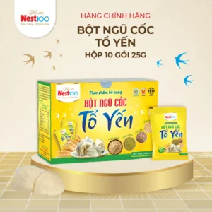 [Hộp 10 Gói] Bột Ngũ Cốc Tổ Yến Nest100 Kết Hợp Các Loại Hạt Dinh Dưỡng Giúp Bồi Bồ Cơ Thể