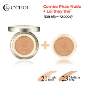 Combo phấn nước + lõi C'Choi Herbal DD Cushion
