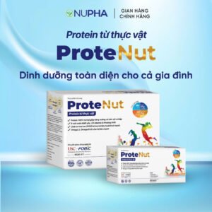 Protein từ thực vật PROTENUT dinh dưỡng toàn diện cho cả gia đình (hộp 4 gói x 40g)