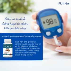 Viên uống hỗ trợ ổn định đường huyết Insuna Fujina (Hộp 120 viên)