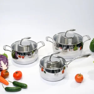 Bộ 3 nồi quả táo inox 316 cao cấp KUCHEN (FDA)