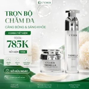 Combo dưỡng ẩm, sáng da, chống nhăn da, hỗ trợ làm mờ các dấu hiệu lão hóa da C'Choi
