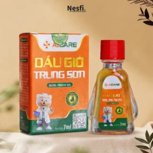 Dầu gió Trung Sơn chai 7ml (Hỗ trợ giảm cảm cúm, nhức đầu, say tàu xe, chóng mặt, ngạt mũi)