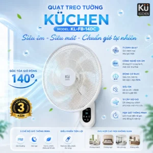 Quạt treo tường BLDC 14INCH KL-FB-14DC