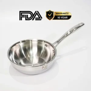 Chảo inox 316 20cm lòng sâu cao cấp KUCHEN KU W201316