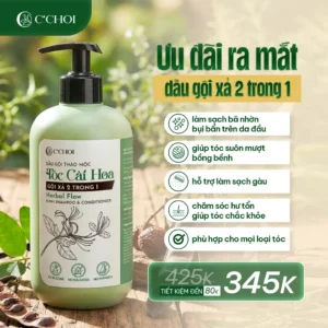 Dầu Gội Thảo Mộc Tóc Cài Hoa - Gội Xả 2 trong 1 C'Choi