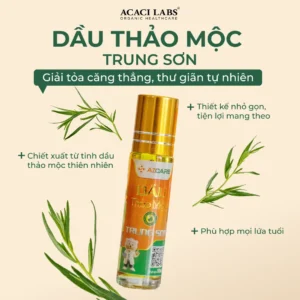 Dầu thảo mộc Trung Sơn chai 10ml (Hỗ trợ dịu say tàu xe, đau vai gáy)