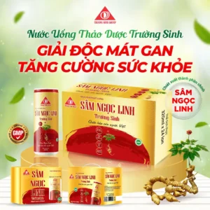 Sâm Ngọc Linh Trường Sinh - đỏ (hộp 06 lon)