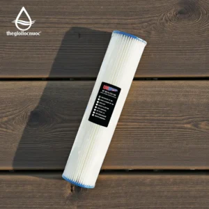Lõi lọc vải Polyester 20inch béo gấp nếp USTOPWATER - Thailan, model Pleated-20-BB