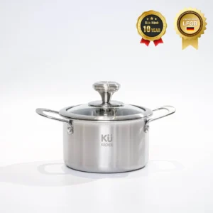 Nồi inox cao cấp KU 3326 size 16 có nắp ( LFGB)