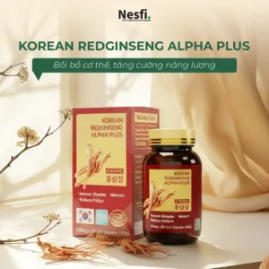 TPBVSK Hồng Sâm cô đặc 6 năm tuổi Hàn Quốc Red Ginseng Alpha Plus H/60v hỗ trợ bồi bổ, tăng đề kháng, tỉnh táo ( H/60v)