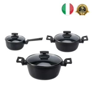 Bộ nồi ý phủ kim cương (set 3 nồi)