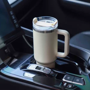 Ly giữ nhiệt có ống hút T205C 1180ml - Trắng kem _341623
