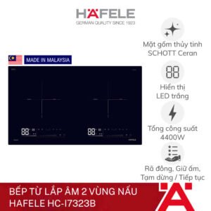 Bếp từ lắp âm 2 vùng nấu Hafele HC-I7323B