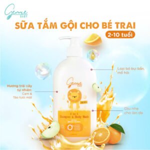 Tắm gội Gennie Baby 2in1 for Boys 400ml