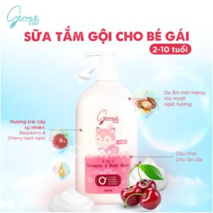 Tắm gội Gennie Baby 2in1 for Girl 400ml