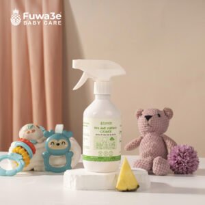 Xịt lau đồ chơi, bàn ăn 90% enzyme an toàn trong phòng kín cho bé FUWA3E 300ml