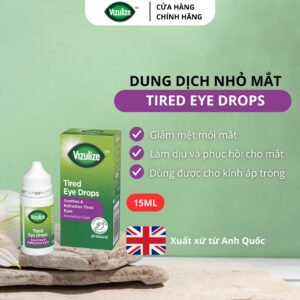 Dung dịch nhỏ mắt Vizulize giảm mệt mỏi mắt