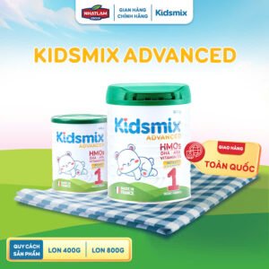 Sữa Bột Công Thức Kidsmix Advanced Số 1 800gr Dành Cho Bé Từ 0-12 Tháng Tuổi