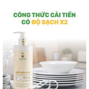 Nước rửa chén FUWA3E Enzyme sạch x2 không dư lượng 500ml