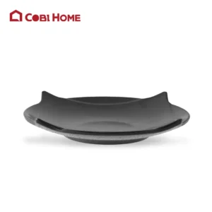 Dĩa Yangge đen tròn có cạnh trang trí _378141