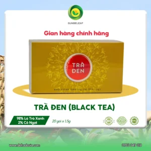 Trà Đen (Hồng Trà) Sunbeleaf - Mang Lại Cảm Giác Tỉnh Táo, Sảng Khoái Mỗi Ngày - Hộp 20 Gói