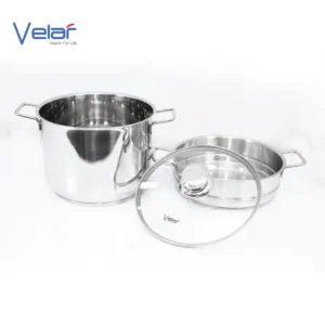 Bộ nồi xửng inox 2 món nắp kính hiệu Velar VR-STE24S