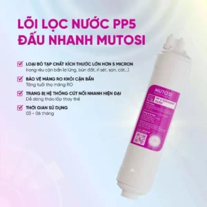 Lõi lọc số 1 PP5 micron 10" đấu nhanh