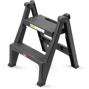 Thang đứng 2 bậc bằng nhựa chắc chắn - Xám _363103