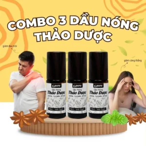 Combo 3 chai dầu nóng thảo dược 5ml