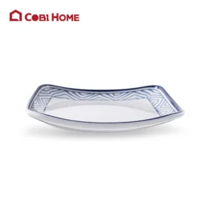 Dĩa Yangge xanh có vân vuông Size 19cm _378094 _8807.5 -LXT