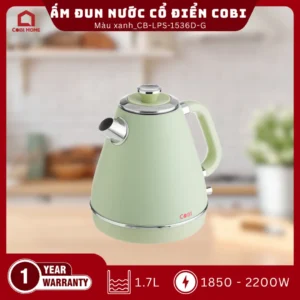 Ấm đun nước cổ điển COBI màu xanh 1.7L _CB -LPS -1536D -G _341708