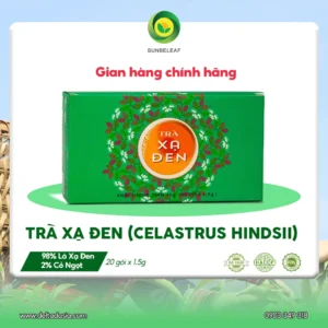 Trà Xạ Đen Hòa Bình Sunbeleaf - Dành Cho Người Chú Trọng Chăm Sóc Sức Khỏe Và Lối Sống Thanh Lọc Tự Nhiên - Hộp 20 Gói
