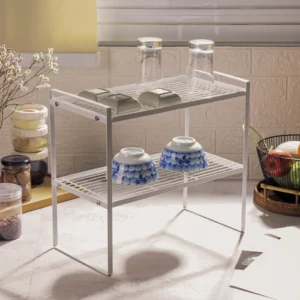 Kệ nhà bếp đa năng 2 tầng - Trắng _342571