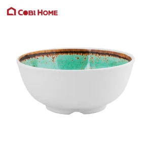 Chén xanh trắng viền sóng có tay cầm _378410