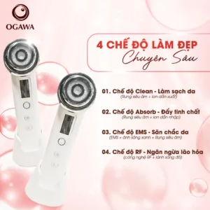 Máy nâng cơ mặt đẩy tinh chất trị liệu bằng ánh sáng RF (OB-063), hiệu Ogawa
