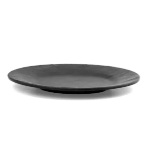 Dĩa Mela tròn viền đứng màu đen Size Ø230x20 _378478 _D24578 _Black