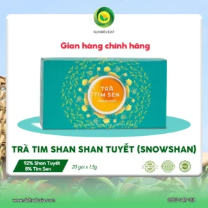Trà Tim Sen Shan Tuyết Cổ Thụ Sunbeleaf - Thích Hợp Cho Người Chú Trọng Lối Sống Điều Độ Và Sức Khỏe Bên Trong - Hộp 20 Gói Túi Lọc