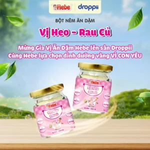 Bột Nêm Rau Củ - Heo Rau Củ HEBE kích thích vị giác cho bé (hũ 50g)
