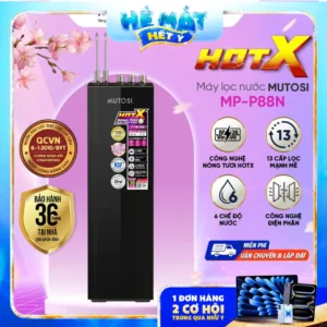 Máy lọc nước điện giải ion kiềm hydrogen nóng lạnh nguội Mutosi MP-P88N
