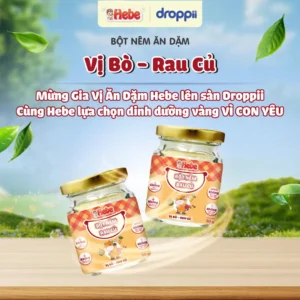 Bột Nêm Rau Củ - Bò Rau Củ HEBE kích thích vị giác cho bé (hũ 50g)