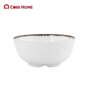 Chén Mela viền đen tròn Size Ø 115x46 _ 378427 _ KD504L _ Tieyoushi
