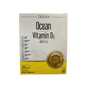 Xịt Vitamin D3 Ocean Orzax Lọ 20ml hỗ trợ phát triển chiều cao tăng sức đề kháng cho bé nhập khẩu chính hãng Châu Âu