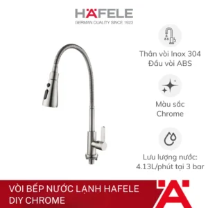 Vòi bếp HAFELE nước lạnh Chrome