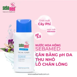Toner cân bằng da, se khít lỗ chân lông Sebamed pH 5.5 200ml