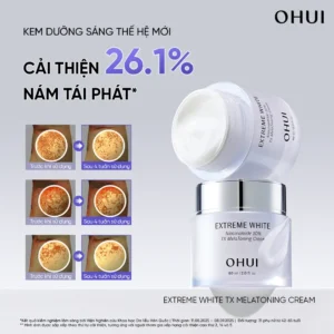 Kem Dưỡng Trắng Da Ohui Extreme White Niacinamide 10% TX Melatoning 60ml
