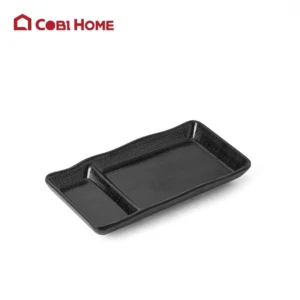 Dĩa đen Yangge hình chữ nhật Size 175*93*23 _378221 _BW -085