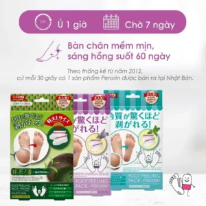 Túi ủ tẩy da chết và tái tạo da chân Perorin (Hộp 01 túi) Foot Peeling Pack - PERORIN